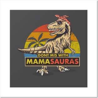 Mamasauras  T. rex dinasour funny mama Posters and Art